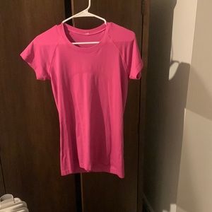 Lululemon Swiftly Tech short sleeve shirt, 2.0, sonic pink